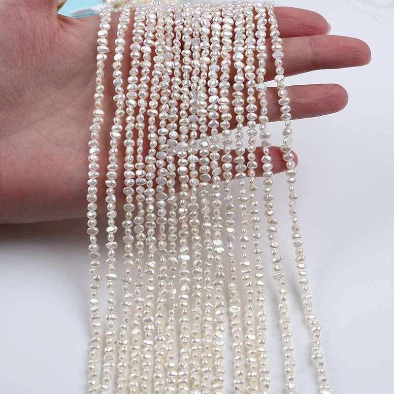 Wholesale/Supplier 3-3.5mm Baroque Shape Freshwater Pearl Strand for Fashion Jewelry Making