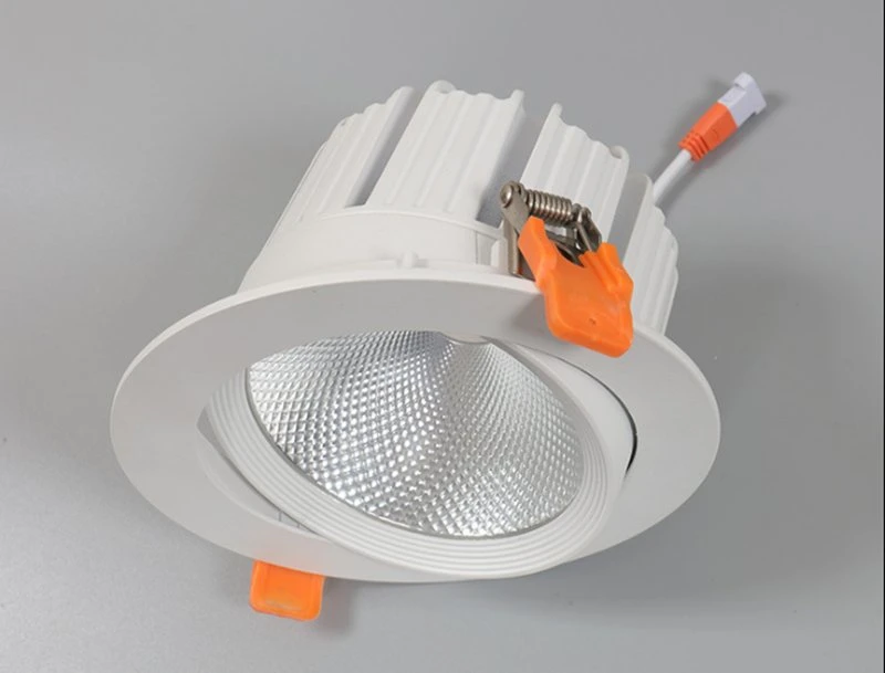 Foco fixo LED antirreflexo de 5 W, 7 W, 12 W, 18 W, 24 W. FOCO COB Matt White 4000 K para reduzir a Casa Foco de pista