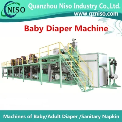 Full-Servo Elastic Ear Baby Diaper Machine Factory (YNK500-SV)