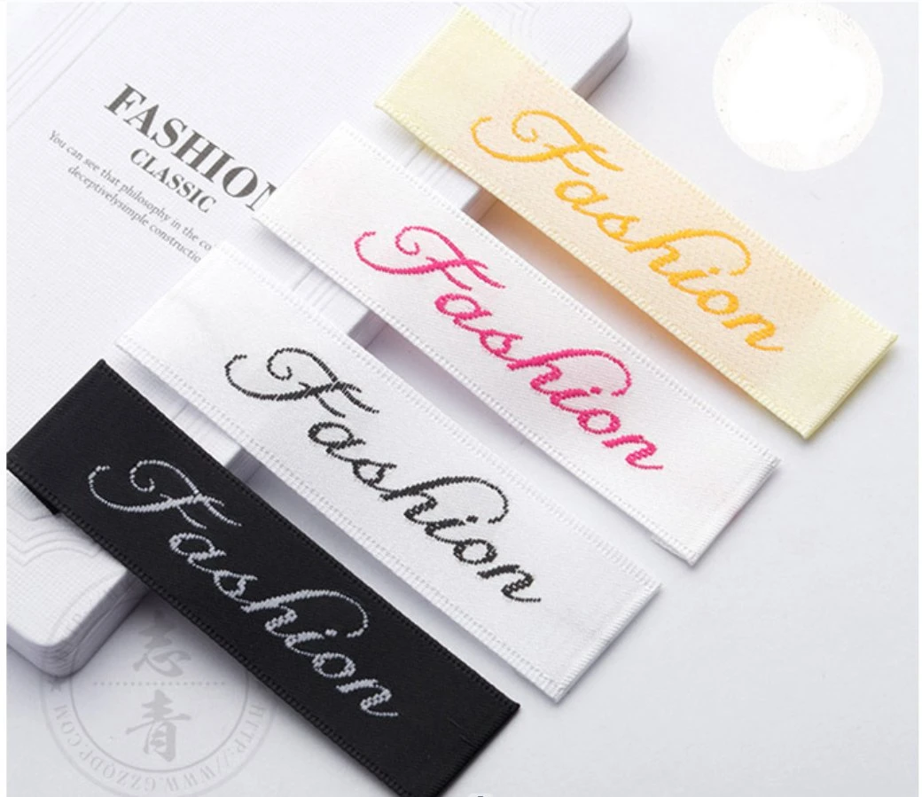 Custom Woven Label Clothing Labels Brand Name Woven Garment Labels Tags for Clothing