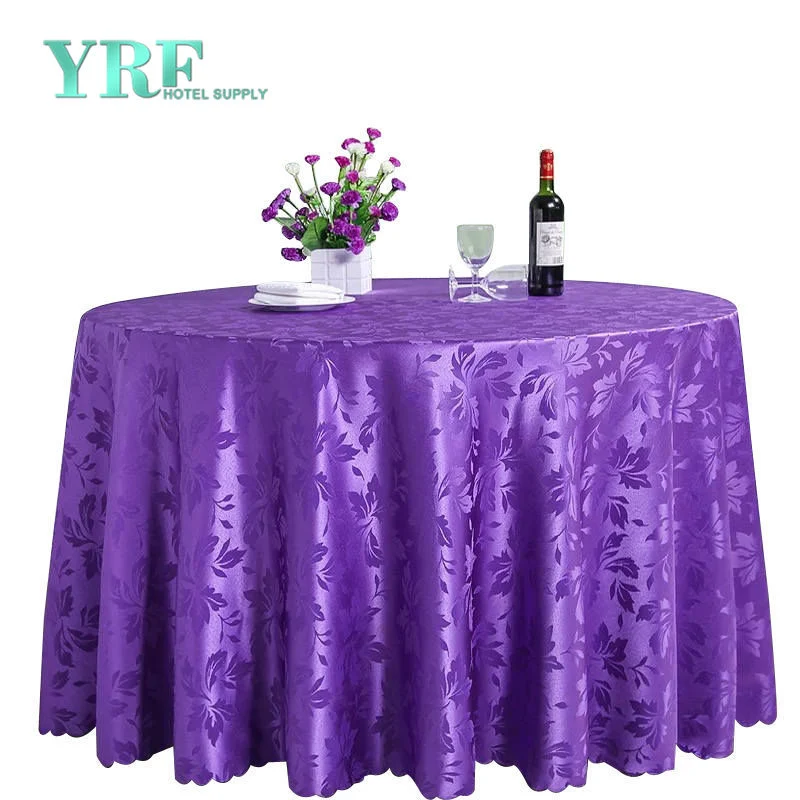 Yrf Round Purple Bulk Cheap Restaurant Tablecloths and Napkins Table Cloth