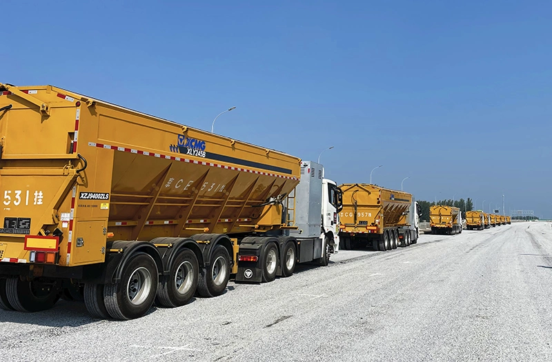 XCMG Bulk Grain Transport Semi-Trailer Xly245b for Transport of Hot Asphalt Milled Material Sandy Gravels for Sale