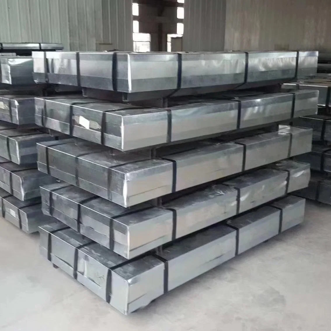 A653 Zinc corrugado Galvanized hierro techo de chapa metálica