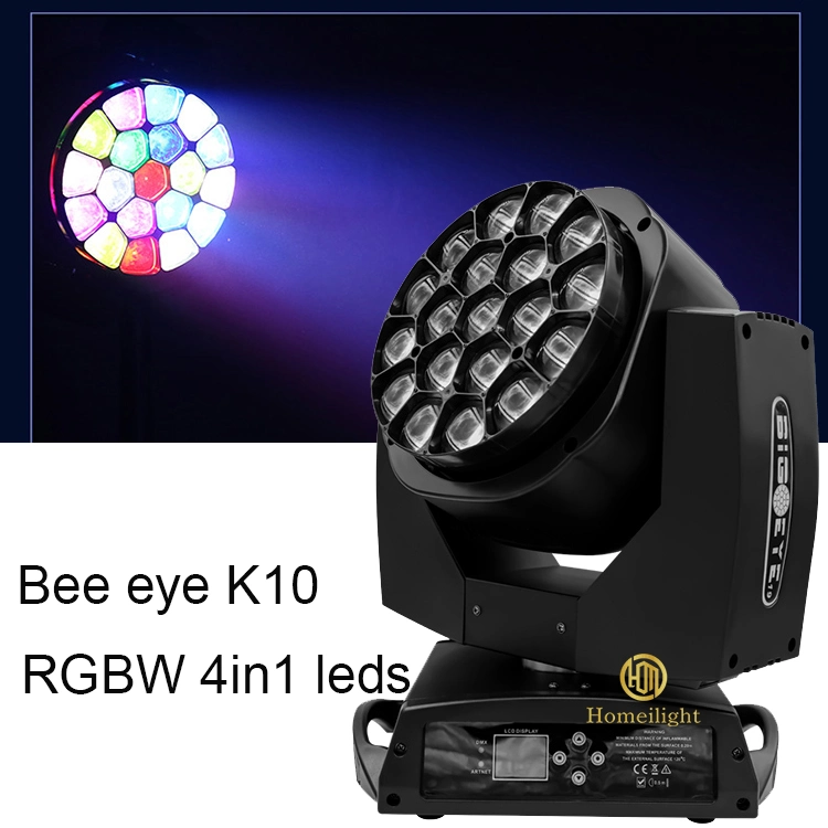 Свадебная подсветка сцены 19p*15W Bee Eye Wash LED Zoom Moving Голова