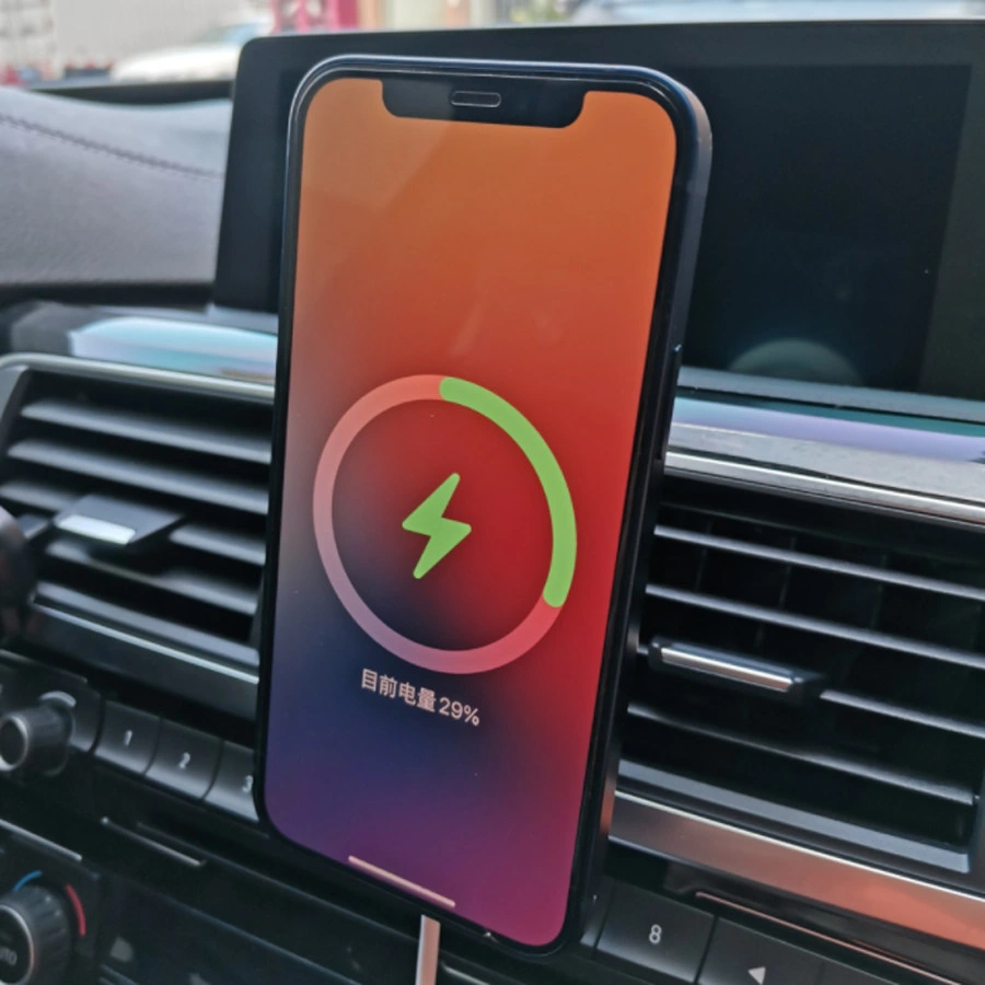 on-Board Magnetic Cell Phone Stand for Wireless Charging