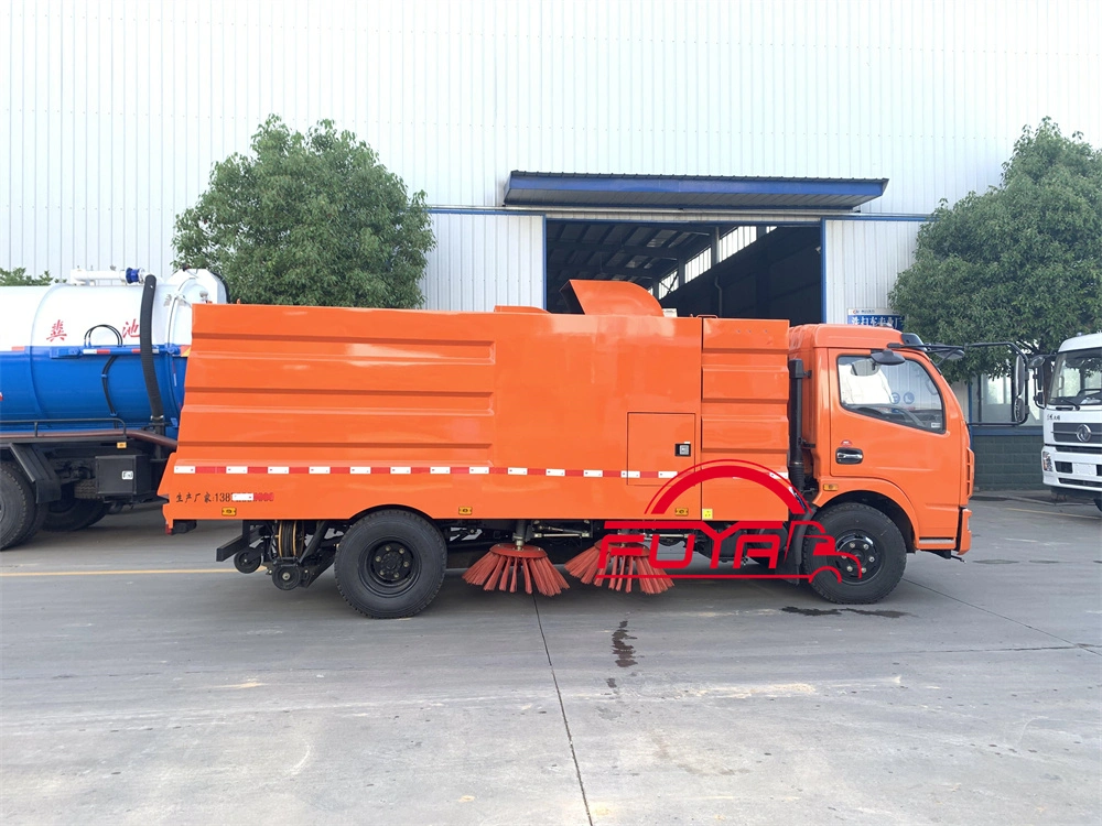 Dongfeng Hot 6cbm 6000kg 6ton Vollsauger Road Sweep Truck