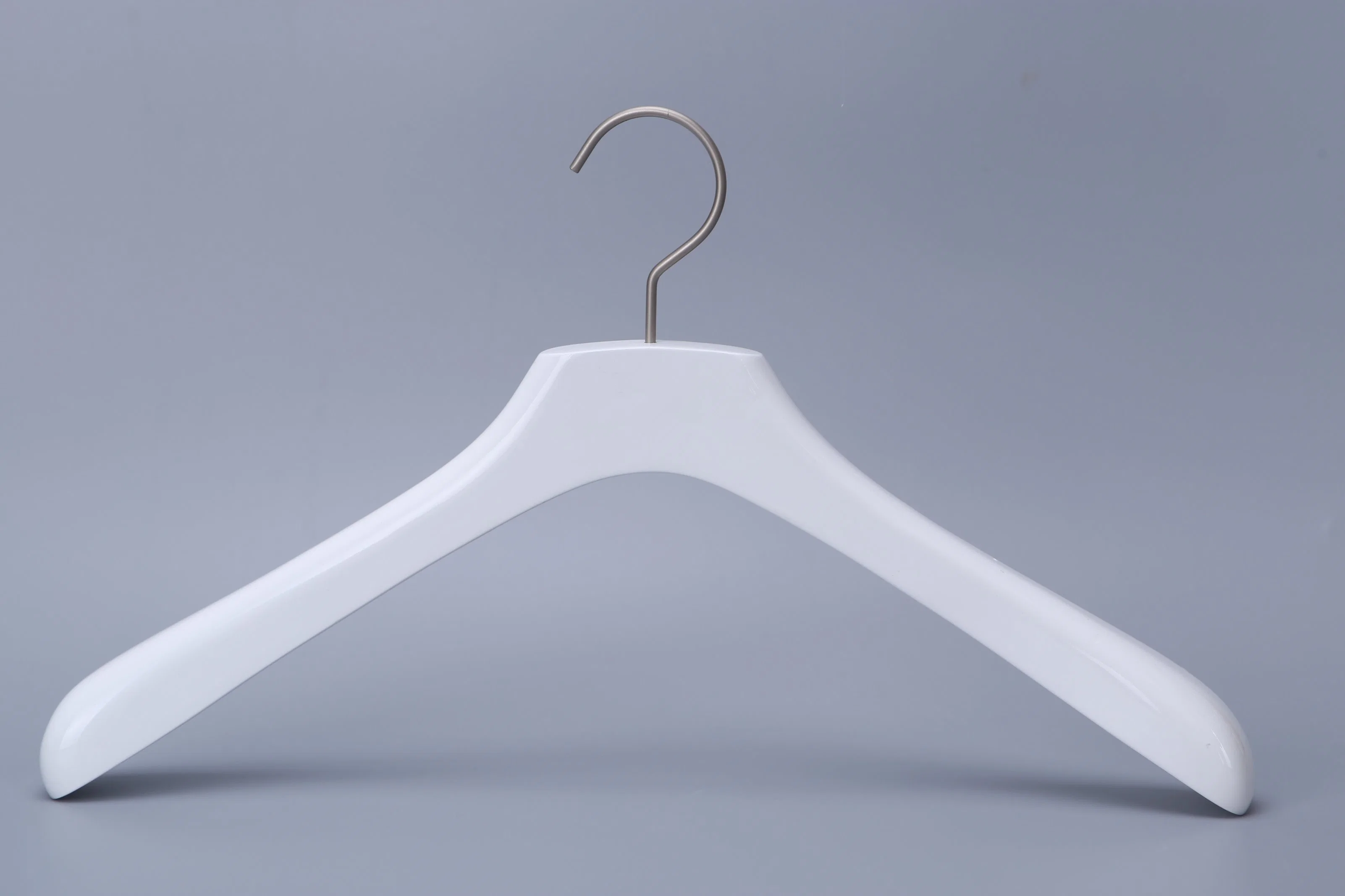 Luxury White Color Garment Wooden Coat Hanger