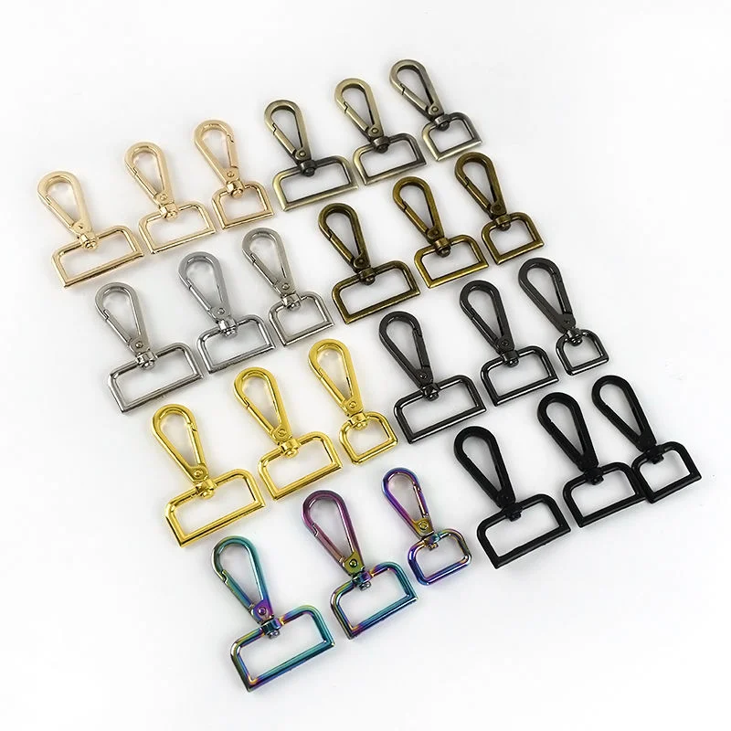 Rotating Lobster Buckle Hook Keychain Ring Hardware Alloy Bag Buckle Tote Bag Accessories