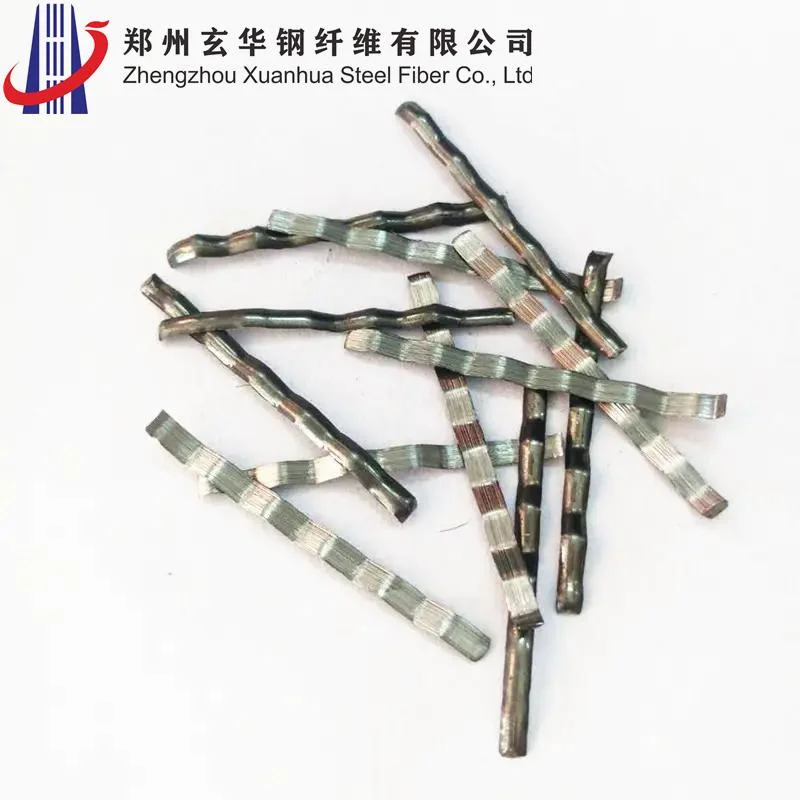 Wavy Shear-Cut Steel Fiber Cement Additive Q195 Steel Fiber