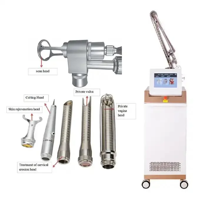 Лазерная машина для дробного CO2 для удаления вагинальных омоложенных рубцов кожи Удаление морщин Извлечение СО2 Режущие пресс-формы WATS Удаление