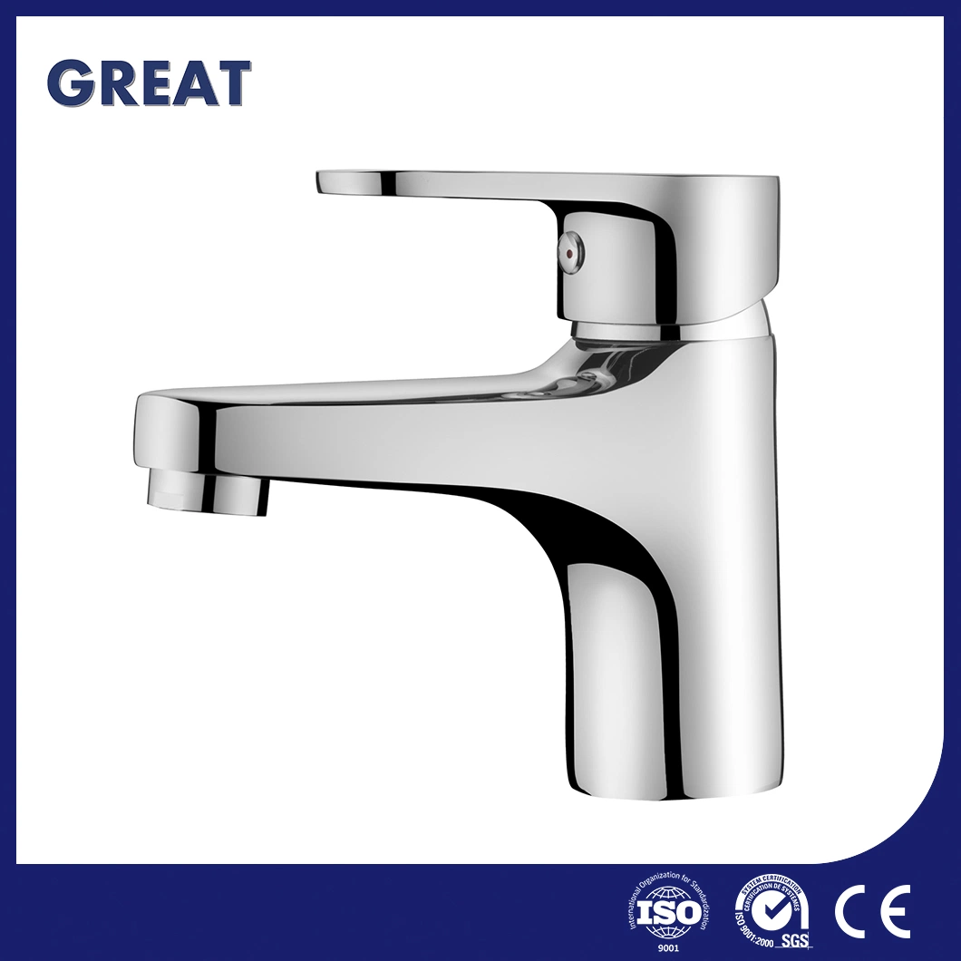 Great Bath Faucets Suppliers Good Price One Hole Faucets Bathroom Sink Gl6401A64 Chrome Single Lever Basin Faucet China Waterfall Bathroom Vanity Taps