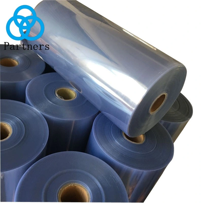 Transparente transparente fino 450 Mircon película de plástico PVC rollo para Formación de vacío