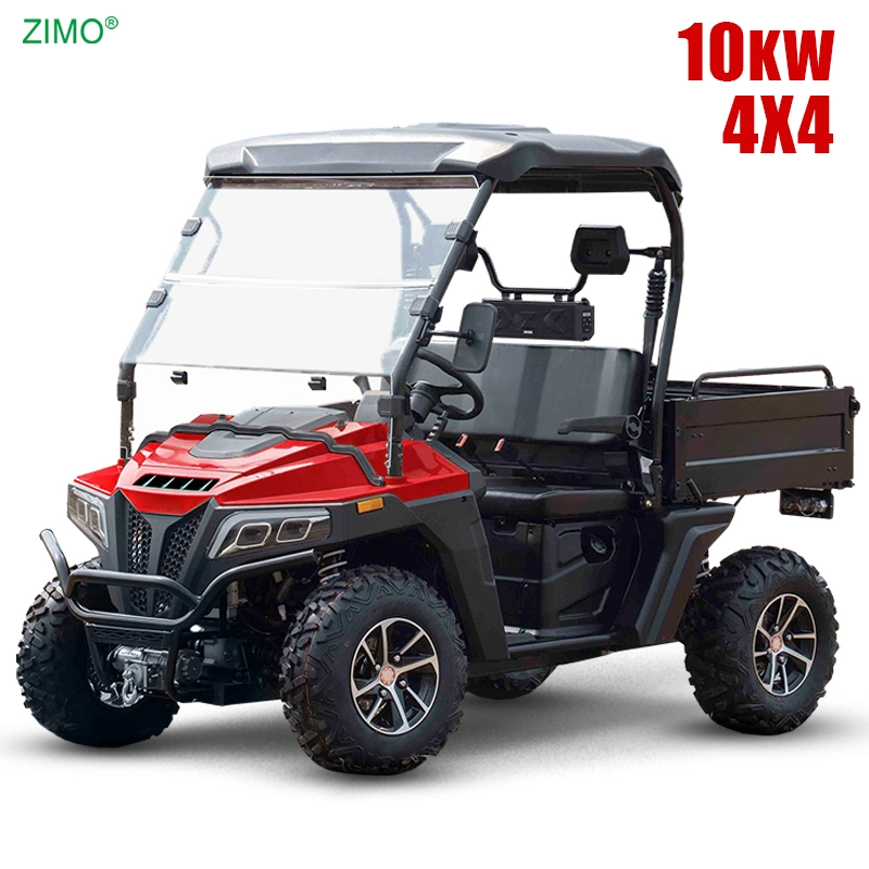 2023 Neu 10KW 4 Wheeler Farm UTV 72V Offroad Quad Fahrrad 4X4 Elektro-ATV für Erwachsene