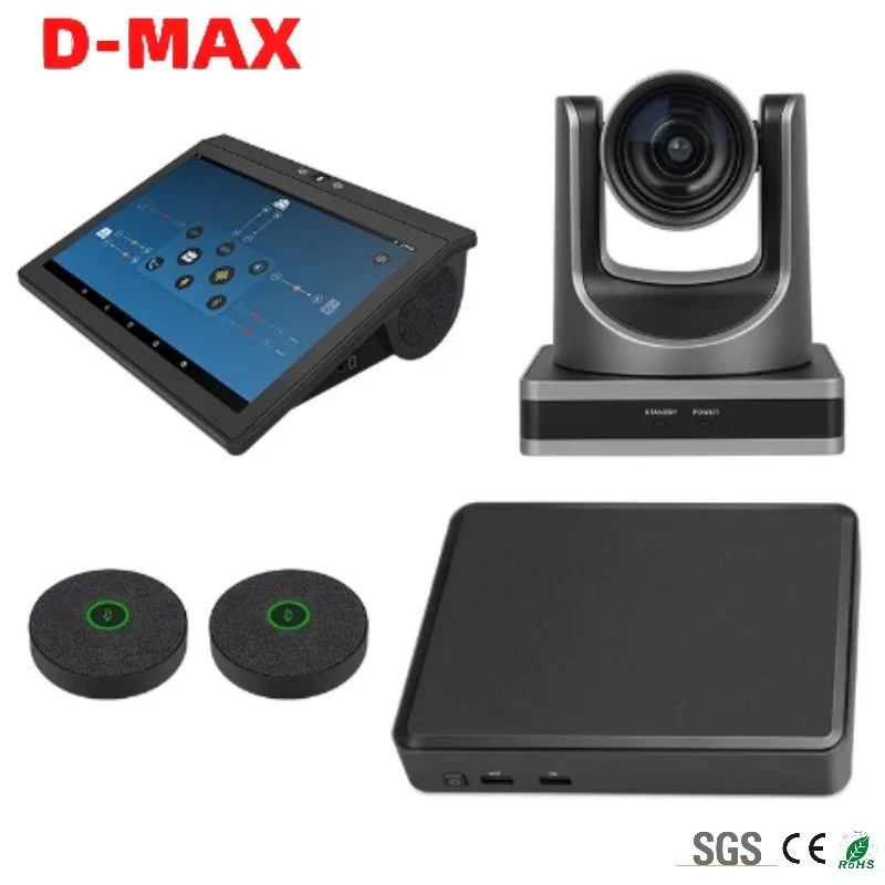 Audio Visual Conference System Kits PTZ 12X Zoom Ndi Conference Camera, Smart Touch Screen Terminal Desk Phone with Speakerphone