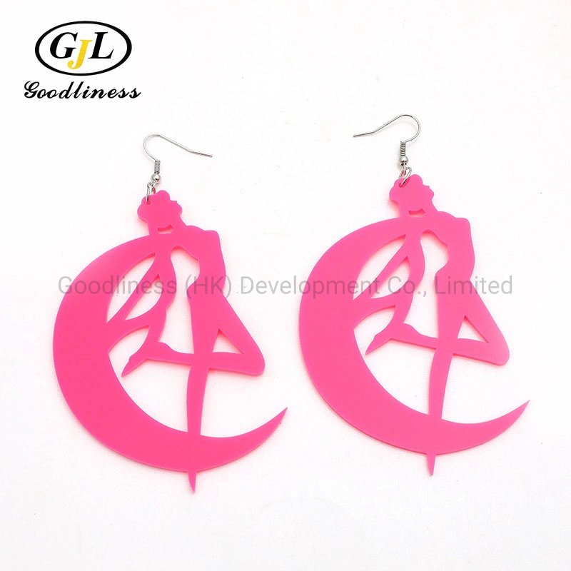 Diablo Original Night Style Exaggerated Earrings Personality Simple Creative Hollow out Sailor Moon Earrings