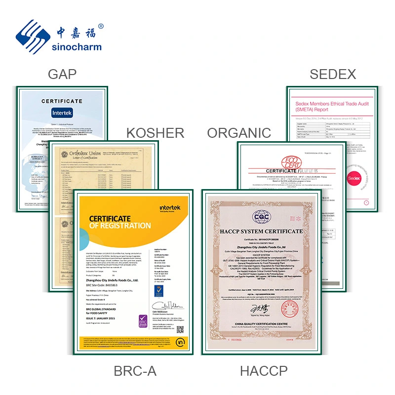 HACCP Sinocharm цена на заводе 10кг основную часть IQF замороженные овощи