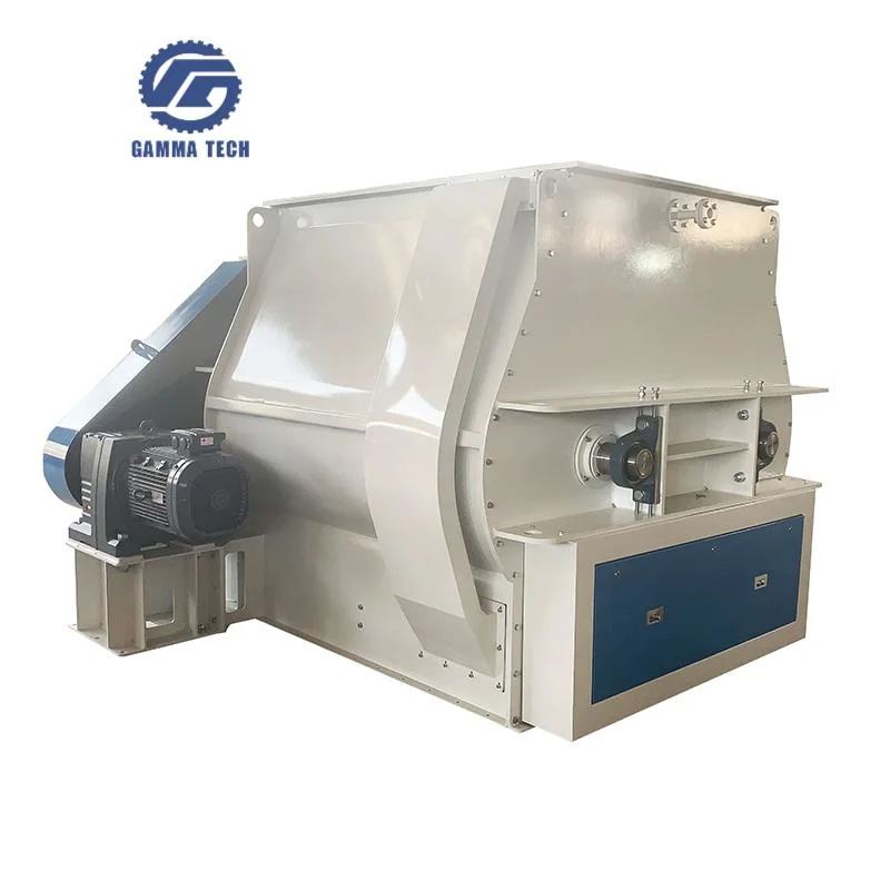 Industrial Grain Mill and Mixer Bean Corn Maize Detergent Powder Mixer 300/500/1000/2000kg Animal Feed Ribbon Mixer