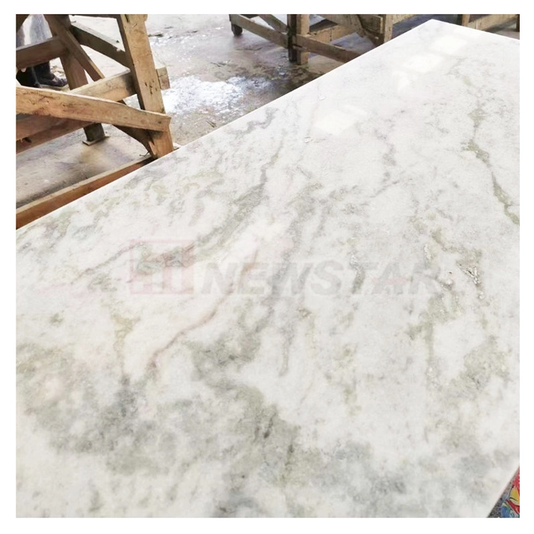 Cuero superficie Andrómeda granito Blanco Precio Blanco Granite Cocina de Precut Contador superior