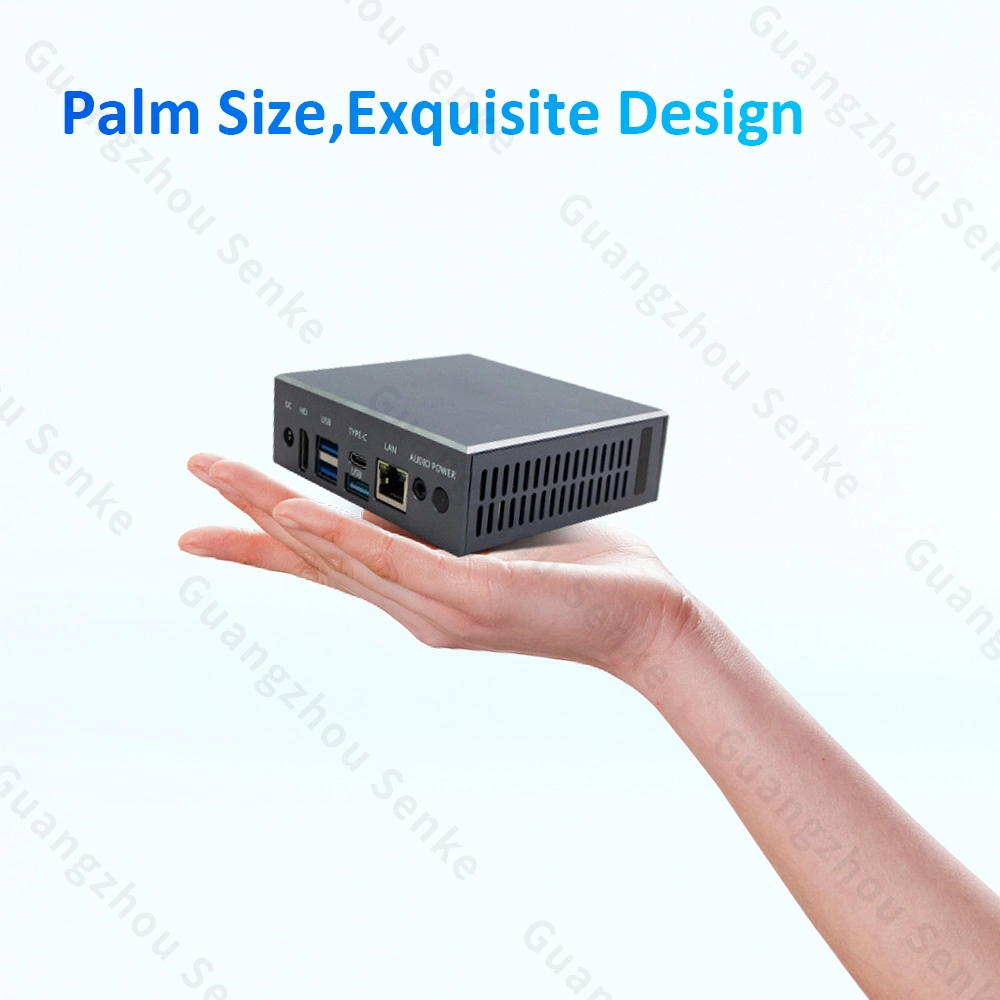 Gigabit Ethernet RJ45 WiFi Intel Celeron N5095 N5105 Windows 11 Palm Size Portable Industrial Box Mini Gaming PC