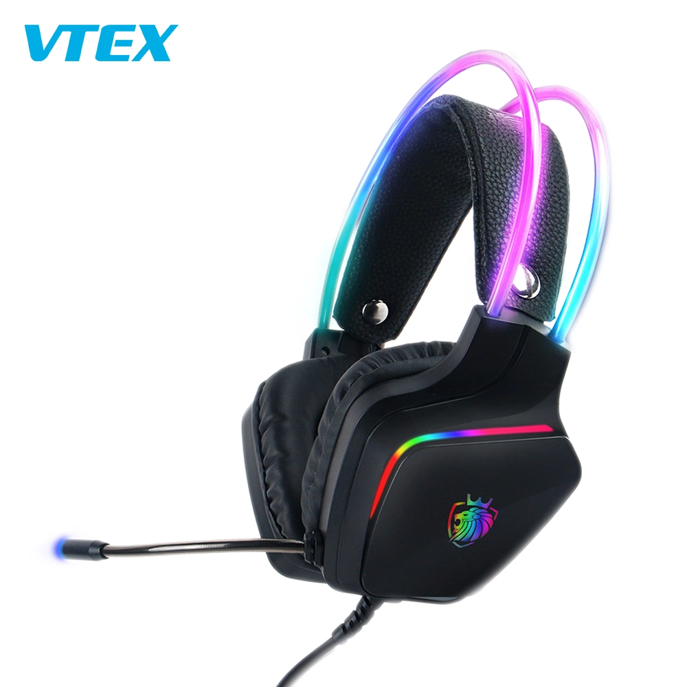 High quality/High cost performance  Noise Cancelling Wired Computer USB OEM PC Earphone Headset Headphones RGB Gamer Gaming Headset