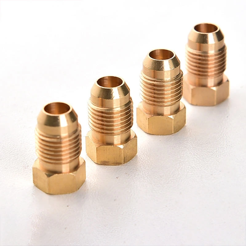 4mm Brass Olive Compression Nuts Fitting for Pilot Burner Gas Inlet Tubing Parts M10X1