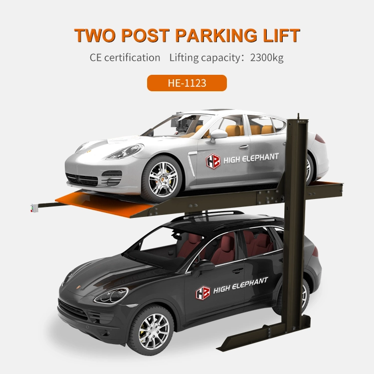 Best Price Smart Two Post Parking Lift Double Level Car Stacking System