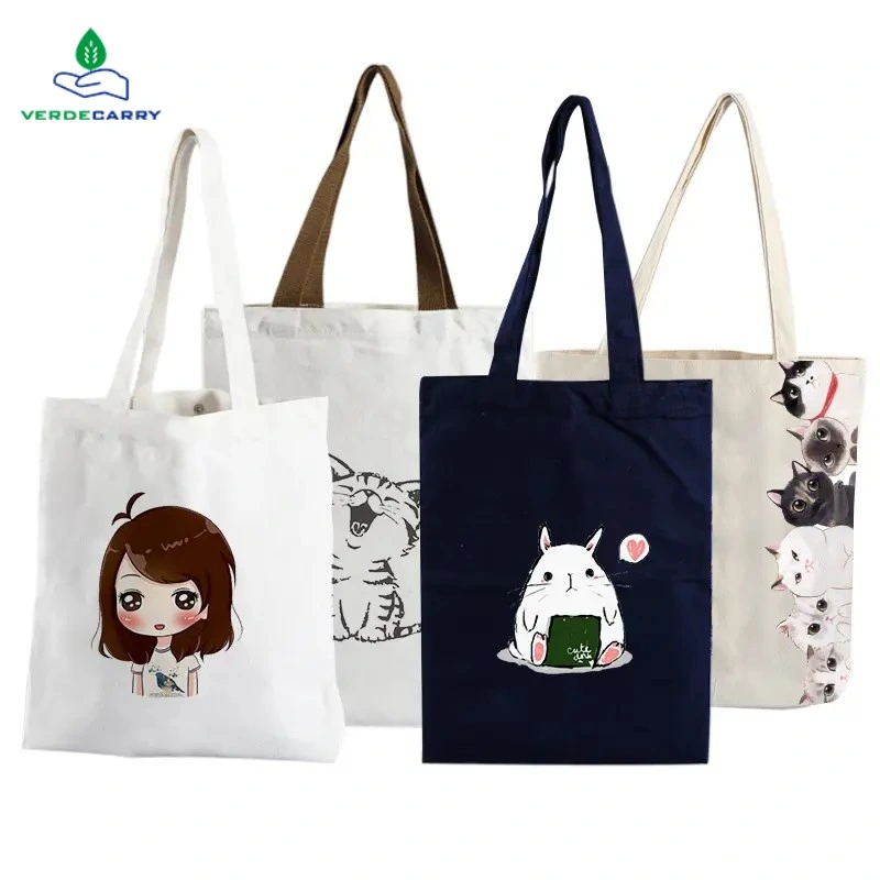 Wholesale Eco-friendly Promotional Custom Printed logo Plain Cotton Sac fourre-tout Sac fourre-tout en toile