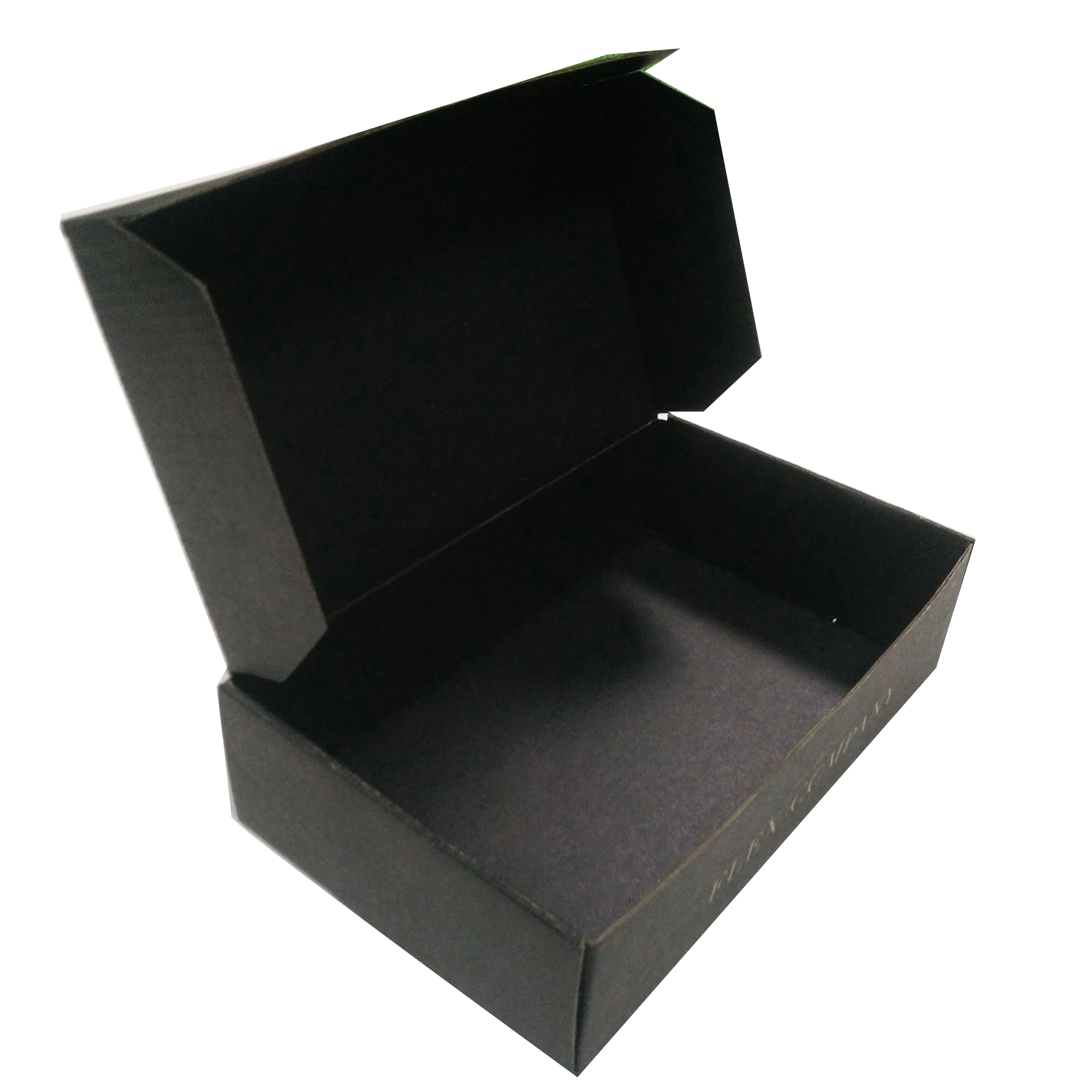 Black Gift Box Packaging with Hot Stamping