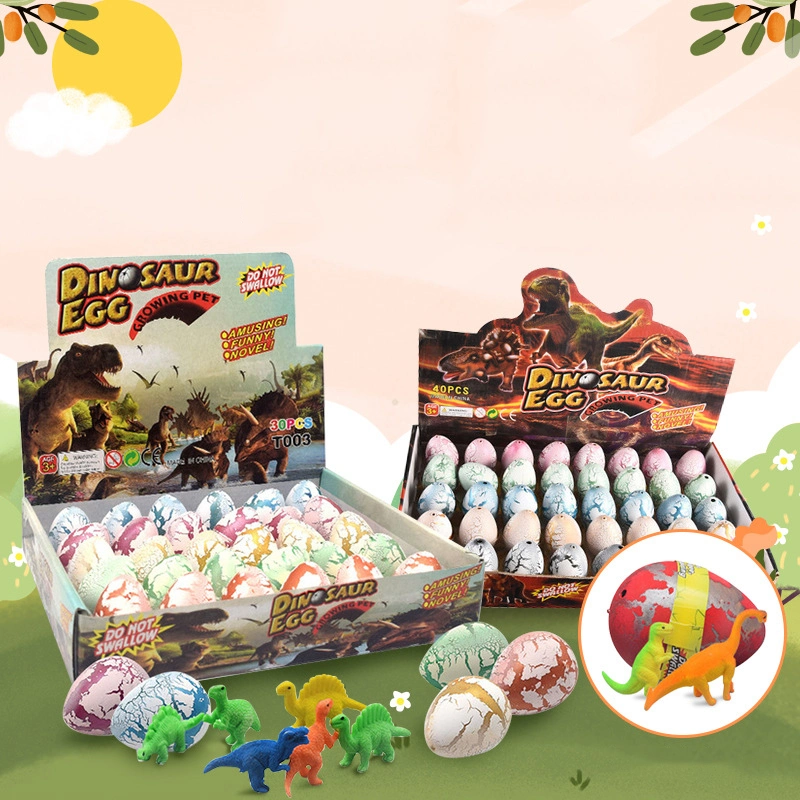 Fabricación de agua de regalo promocional creativa la magia de los huevos de dinosaurio de plástico creciente