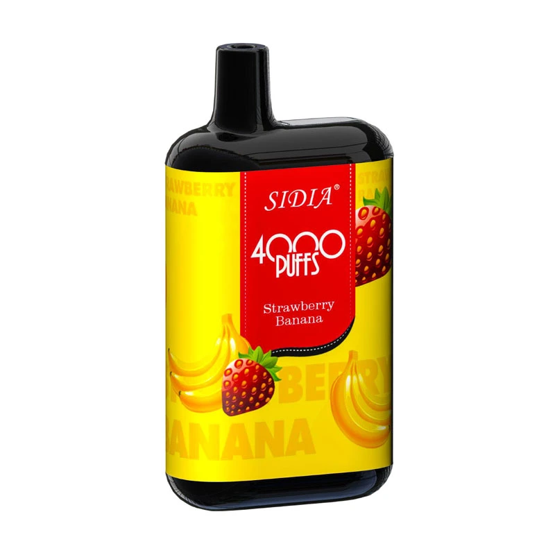 Highlight Wholesale/Supplier Sidia 4000 Puffs 1.1 Ohm Disposables of Strawberry Banana