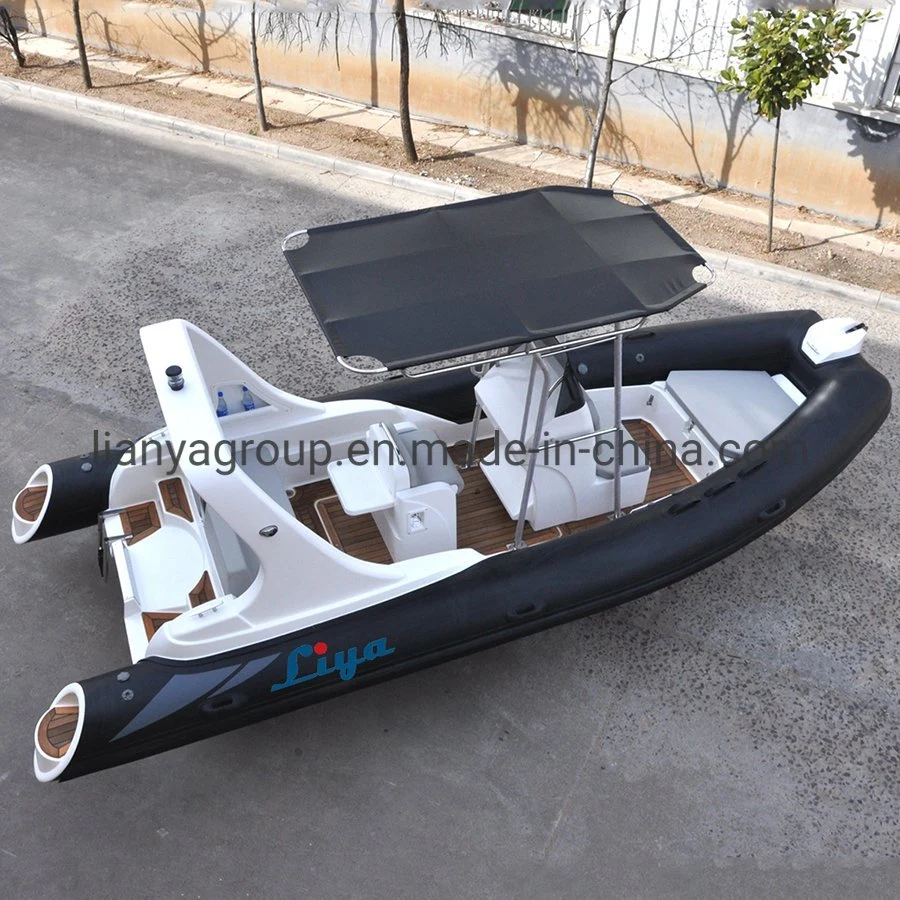 Liya Luxury Rib Boat 580 Hypalon Inflatable Fishing Boat Water Speed Sport Boats for Sale