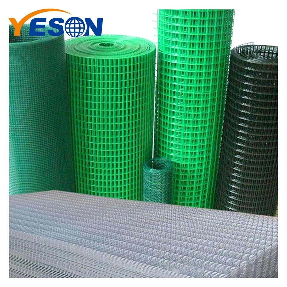 Yeson 1.15mm Wire 1/2" Hole 0.914m*10m Light Green PVC Coated Welded Wire Mesh