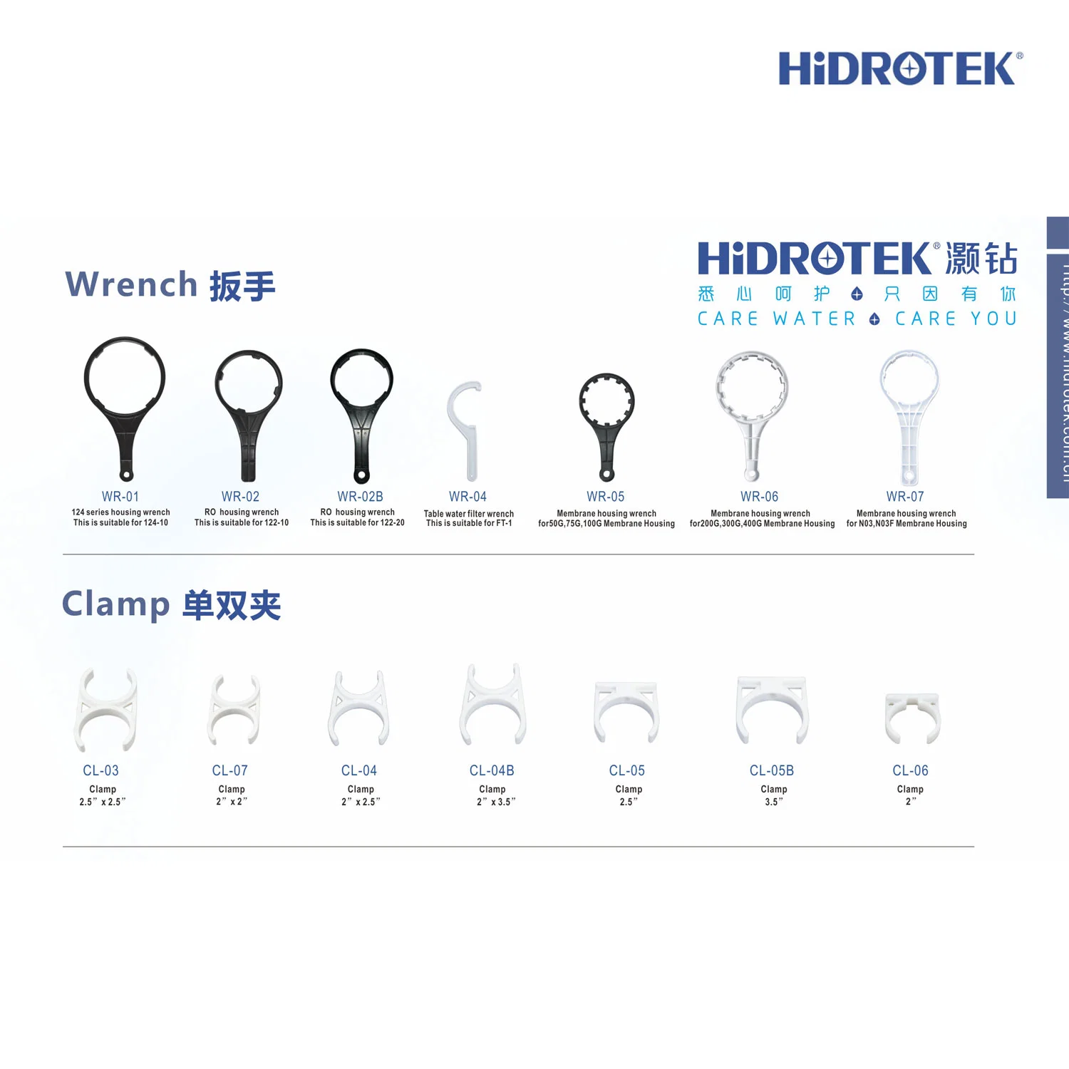 Hidrotek Housing Spanner Wrench for Standard 2.5" Housing