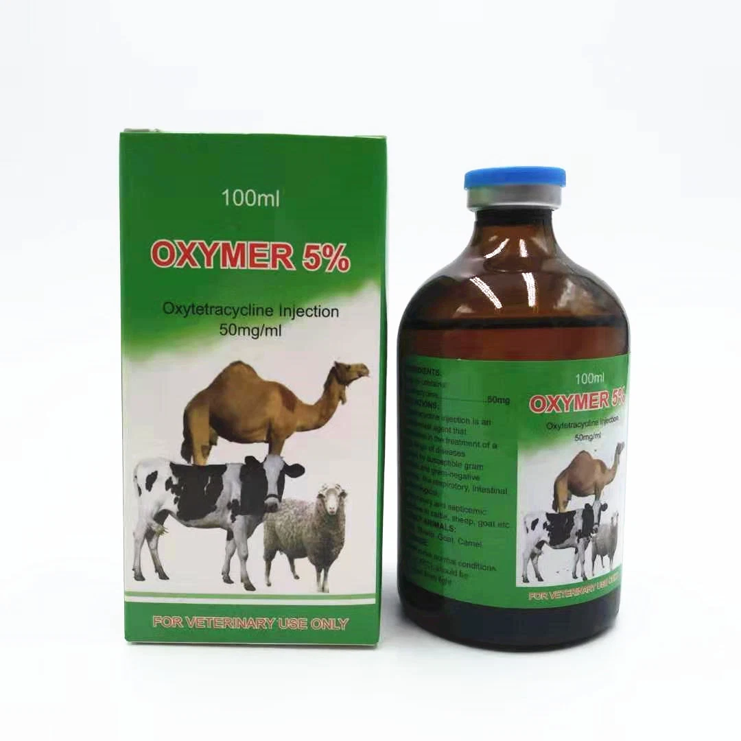 100ml Shandong Unovet inyección de la oxitetraciclina GMP de buena calidad de cabra