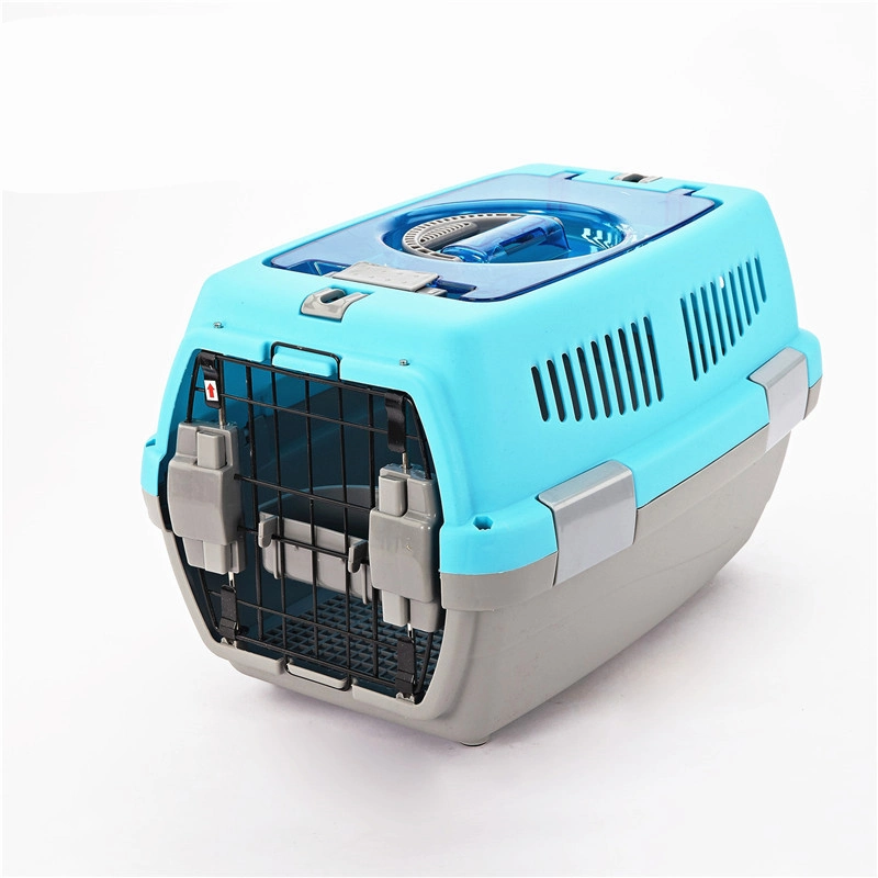 Kinpack Customized Portable Plastic Foldable Small Cat and Dog Travel Pet Air Box Consignment Carrier Box