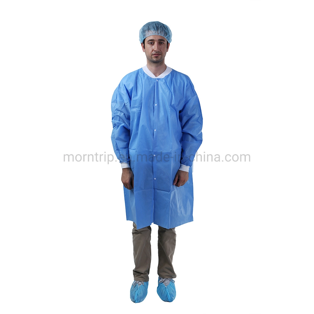 Light Weight Breathable Protective Disposable Medical Lab Coats