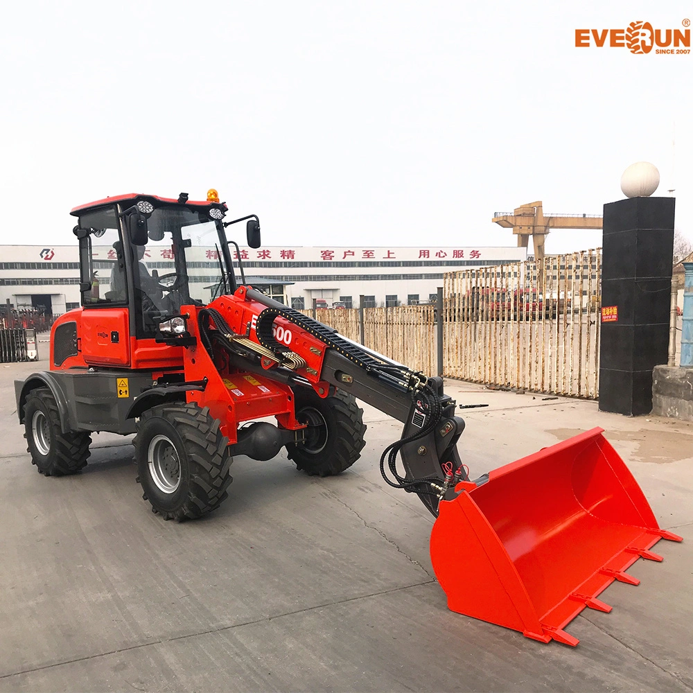 Everun 1.5t Er1500 Agricultural Machinery with CE Multifunction Mini Telescopic Wheel Front Loader