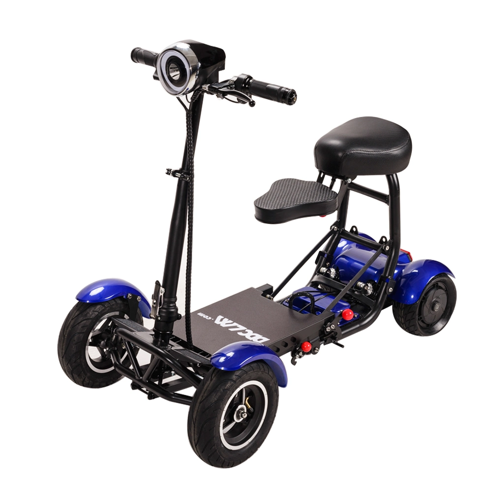 Powerful Fat Tire 4 Wheels Easy Folding Electric Mobility Golf Scooter Super Smart