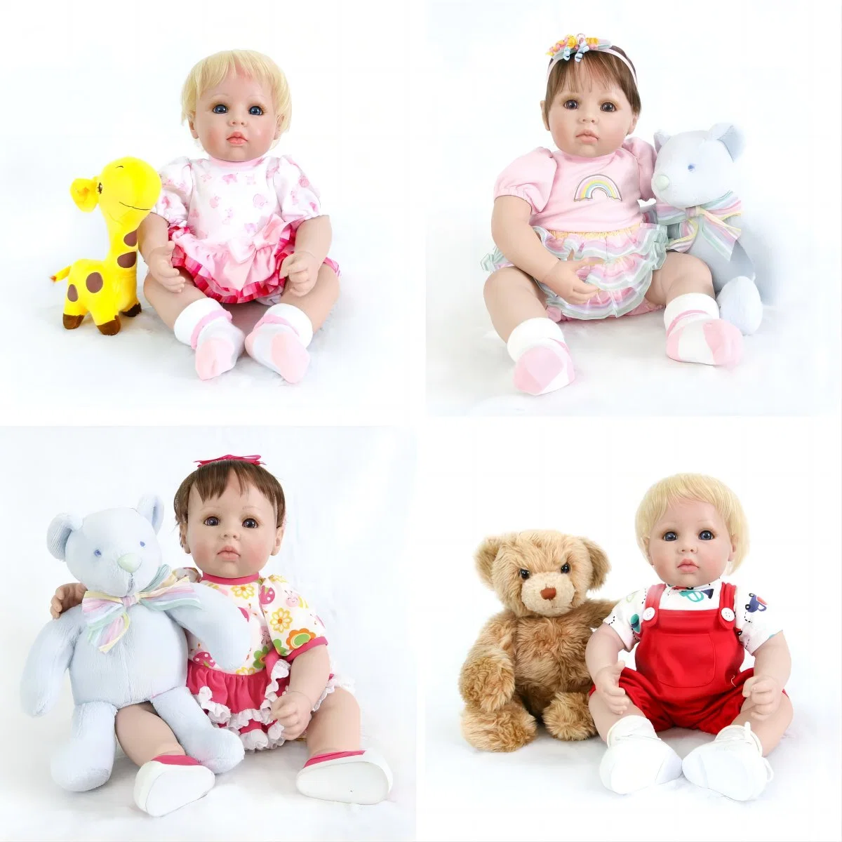 OEM Fabrik Customized 18 Zoll Puppy-Fat Face Girl Dolls Silikon Wiedergeborene Baby Puppen Vinyl Wiedergeborene Baby Puppen Großhandel American Girl Puppenhersteller in China