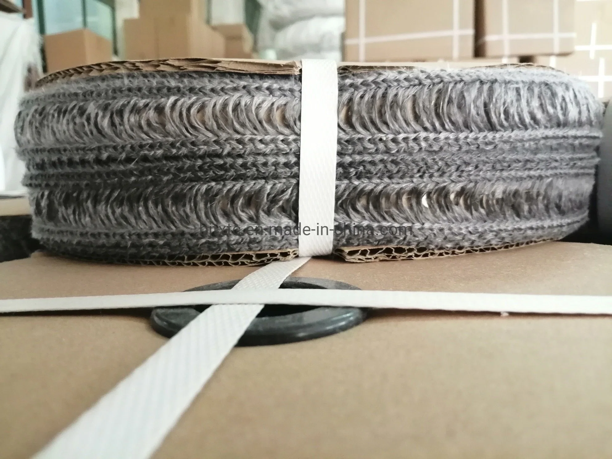 Refractory Glass Fiber Knitted Tape for Heat Sealing