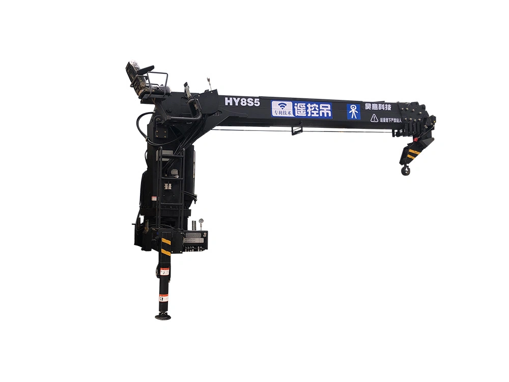 8 Ton Straight Boom Crane Telescopic Boom Truck with Crane Electric Pickup Truck Crane