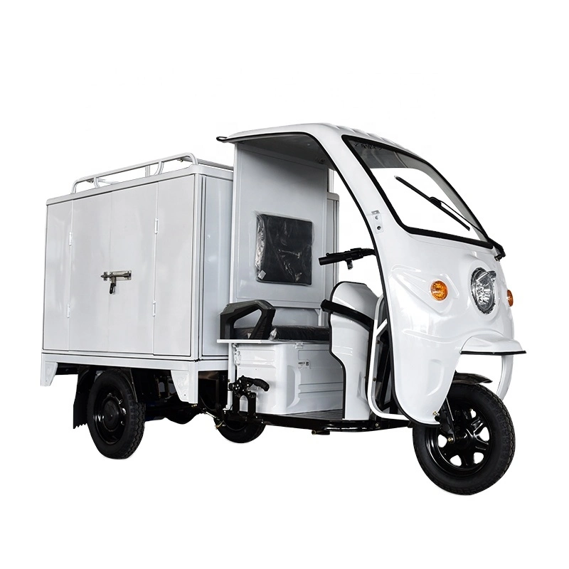 Jinpeng Triciclo eléctrico 1000W Cargador de carga con cargo Box eléctrico Triciclo Express