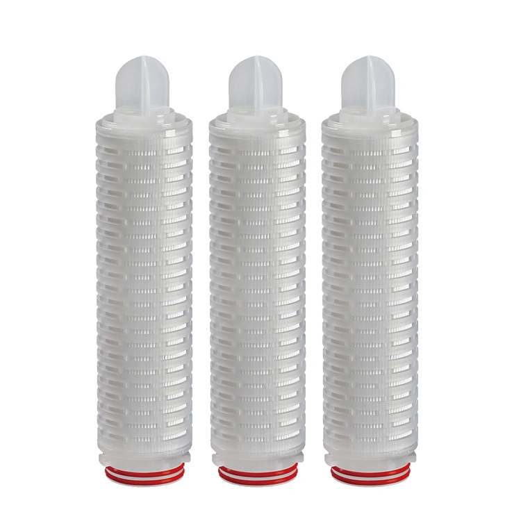 Code 7 0.22um Polyamide 66 Membrane Pleated Cartridge Filters Nylon 66 Pleated Filter Element 10"/20"/30"/40"