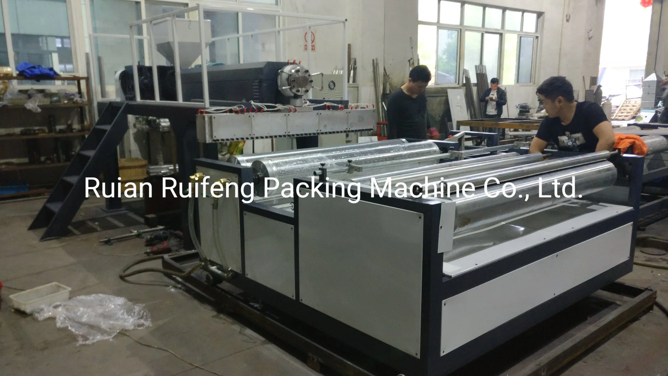 Two Layers Plastic Air Bubble Film Wrap Manufacturing Machinery