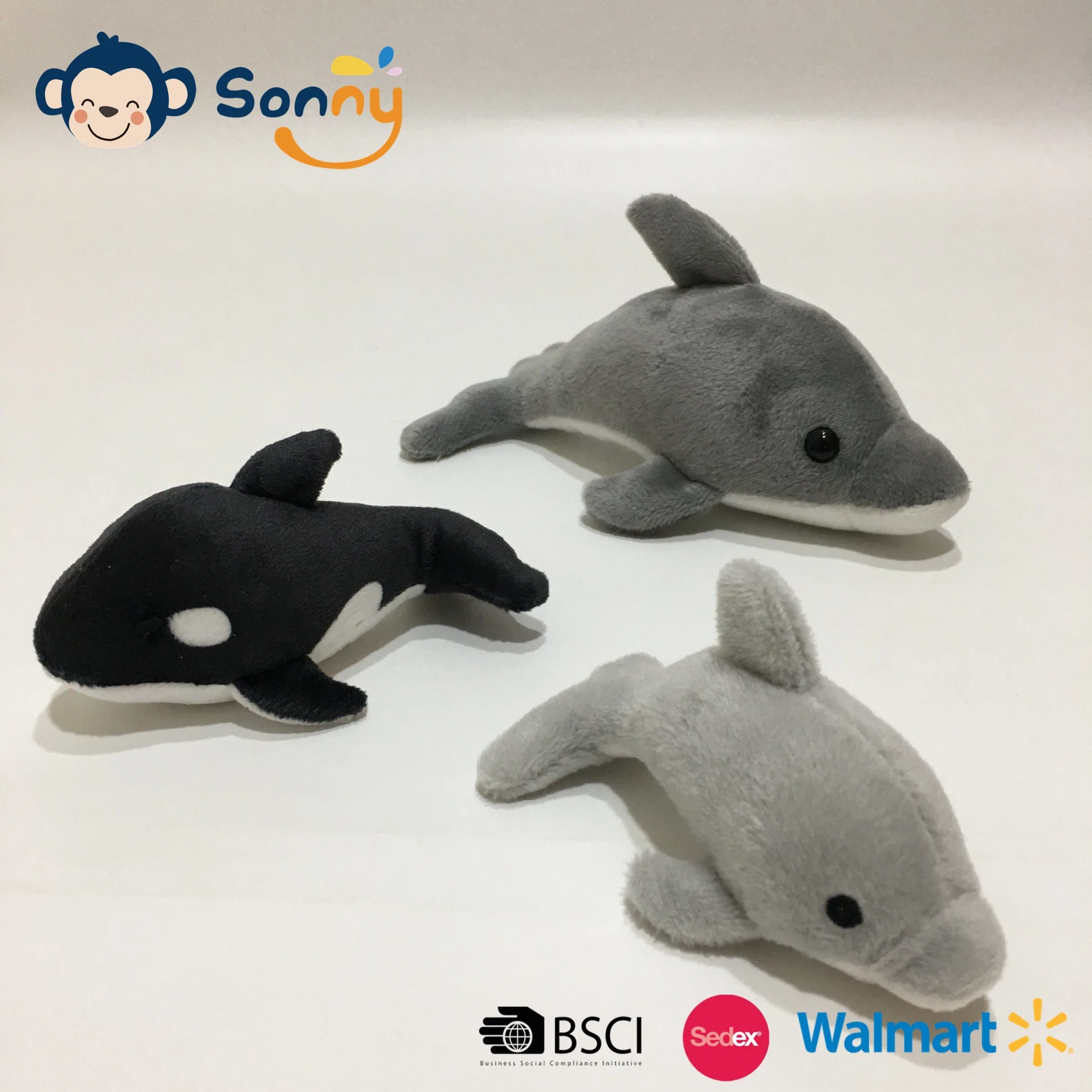 10 cm OEM requin en peluche minuscule écologique de matériaux recyclés pour l'éducation de jouets réalistes pour les enfants