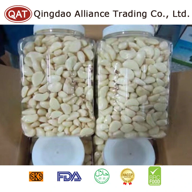 China Canned Fresh Peeled Garlic in Jar Whole Peeled White Garlic with High quality/High cost performance 