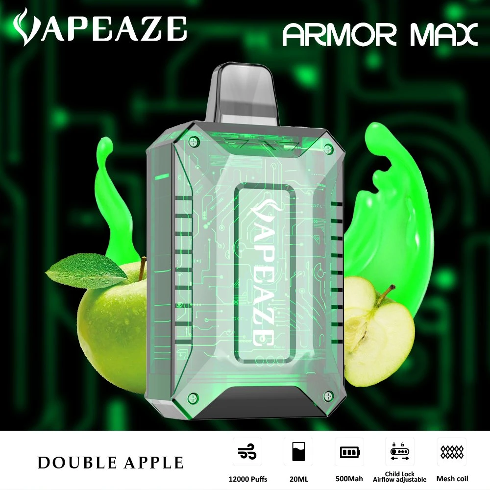 Armadura original Max 12000 Puffs desechable VAPE 18ml capacidad Fillable Vaporizador al por mayor