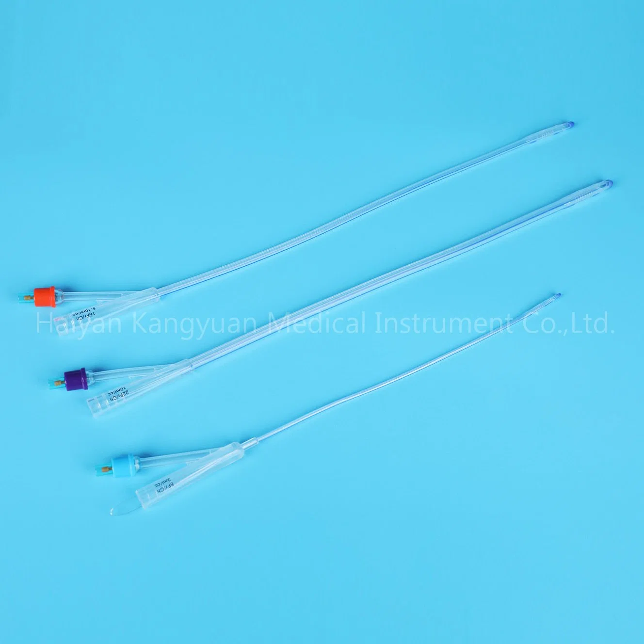 All Silicone Urinary Foley Catheter 2 Way for Single Use Standard Balloon Urethral Suprapubic Use