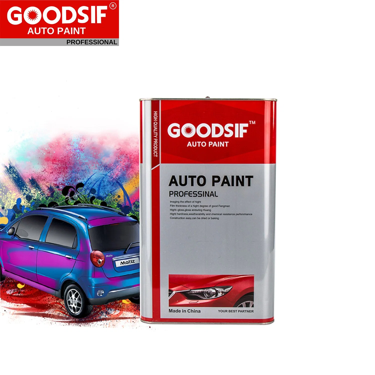 Auto Lackierung Hersteller Automotive Kunststoff schnell trocknende 2K Epoxy-Grundierung Härter Goodsif Auto Paint