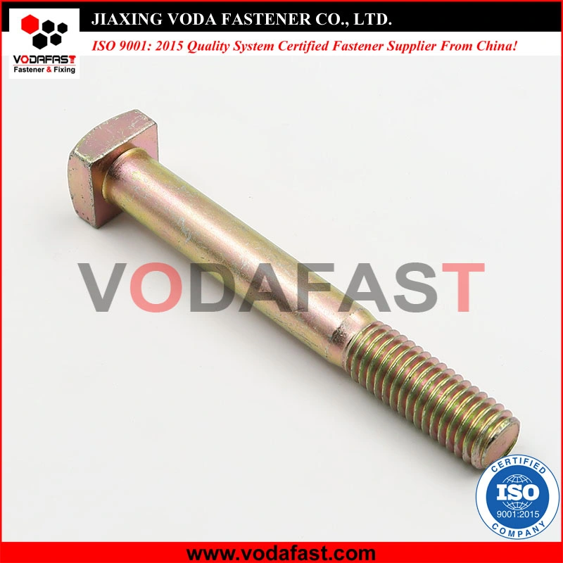 Vodafast ANSI B18.2.1 Square Head Bolts Class 2 Class 5 Class 8 Yellow Zinc Plated